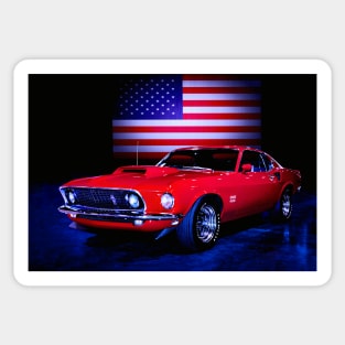 BOSS 429 Mustang  American Muscle Sticker